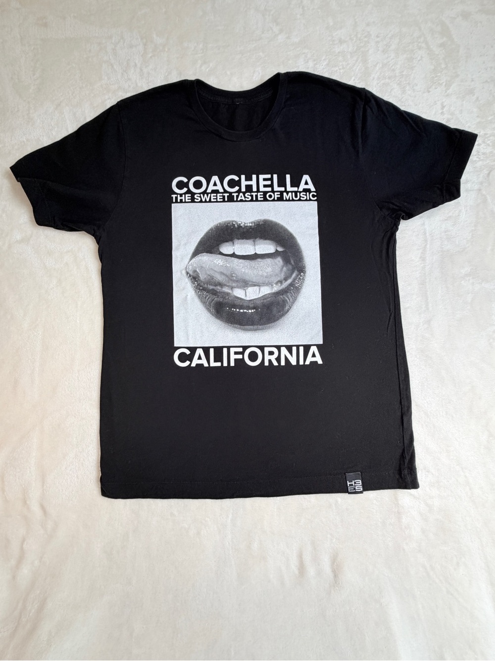 COACHELLA The Sweet Taste Of Music‎ T-Shirt Black California Graphic Tee